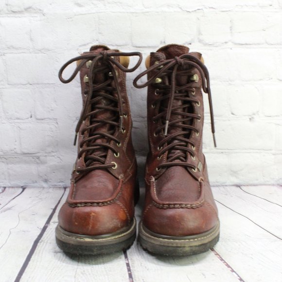 LL BEAN Kangaroo Goretex Vibram Leather Boots 7 M - Picture 4 of 9